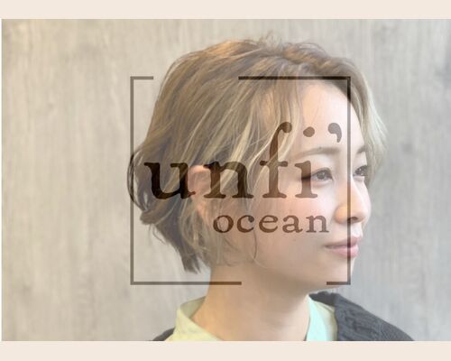 茨城の美容室で人気のフェイスフレーミングカラーやイルミナカラーが日立のヘアサロンで〜unfi'ocean【アンフィオーシャン】〜