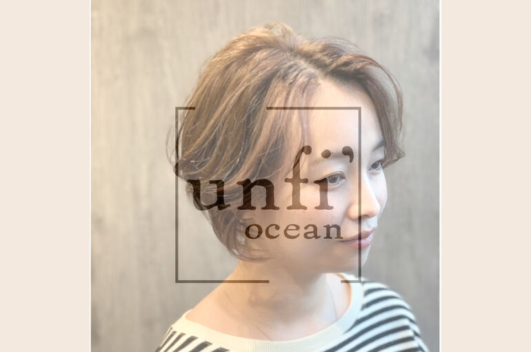 センターパートでカッコいいショートヘアなら日立の美容室へ〜unfi'ocean【アンフィオーシャン】〜