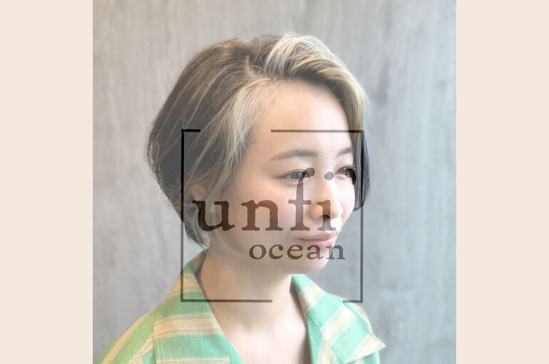 日立の美容室でホットペッパーでも人気のフェイスフレーミングやハイトーンカラーなら〜unfi' ocean【アンフィオーシャン】〜
